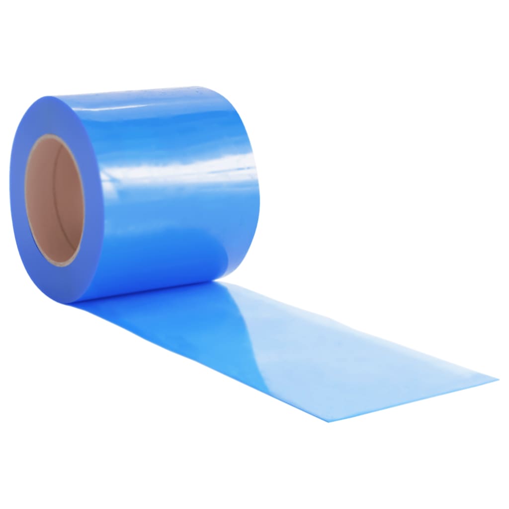 vidaXL tira de cortina para puertas PVC azul 200x1,6 mm 50 m