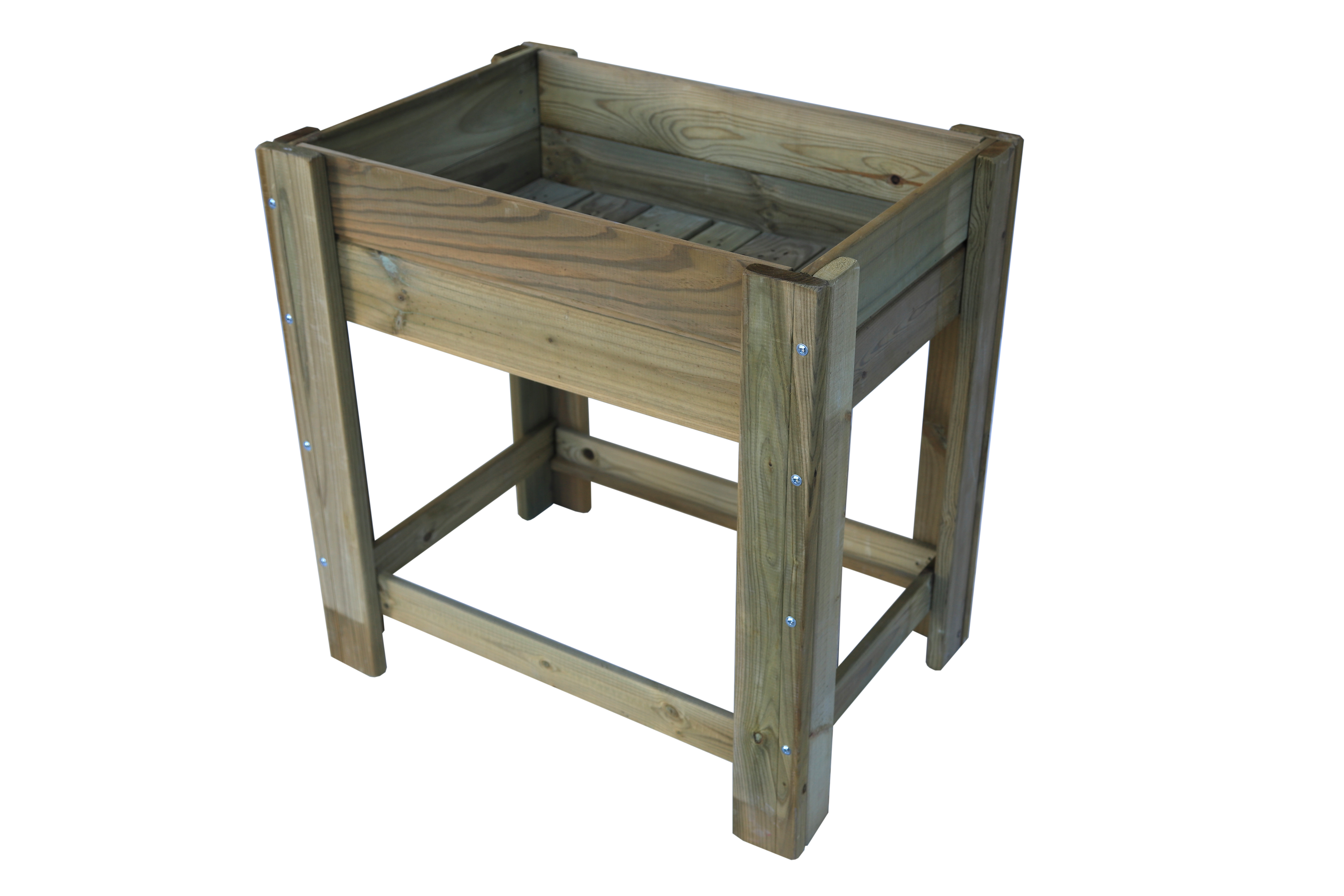 Mesa de cultivo de madera 79x56x80 60l la huerta autoclave-madelea
