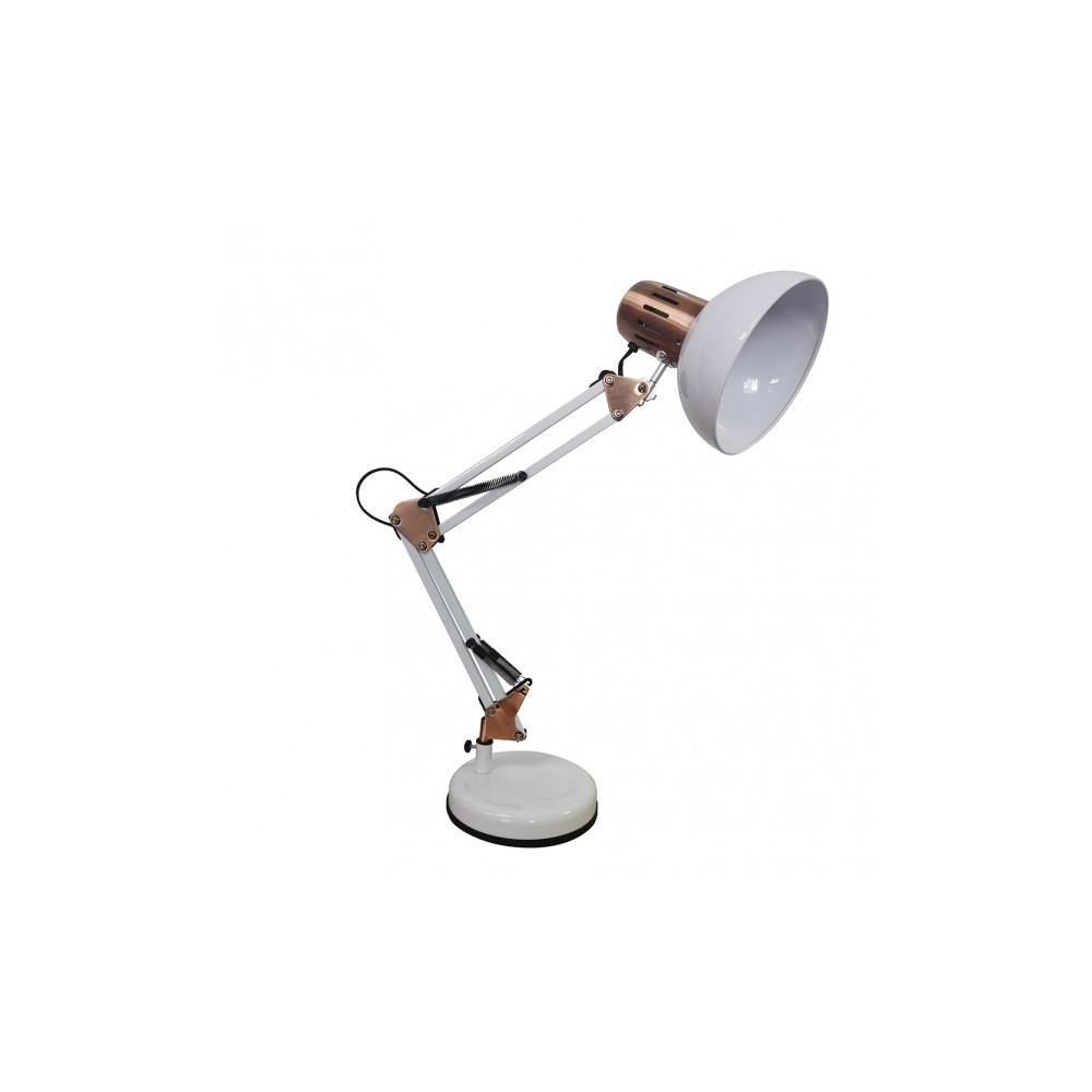Rutilo desk lamp 1xe27 metal white