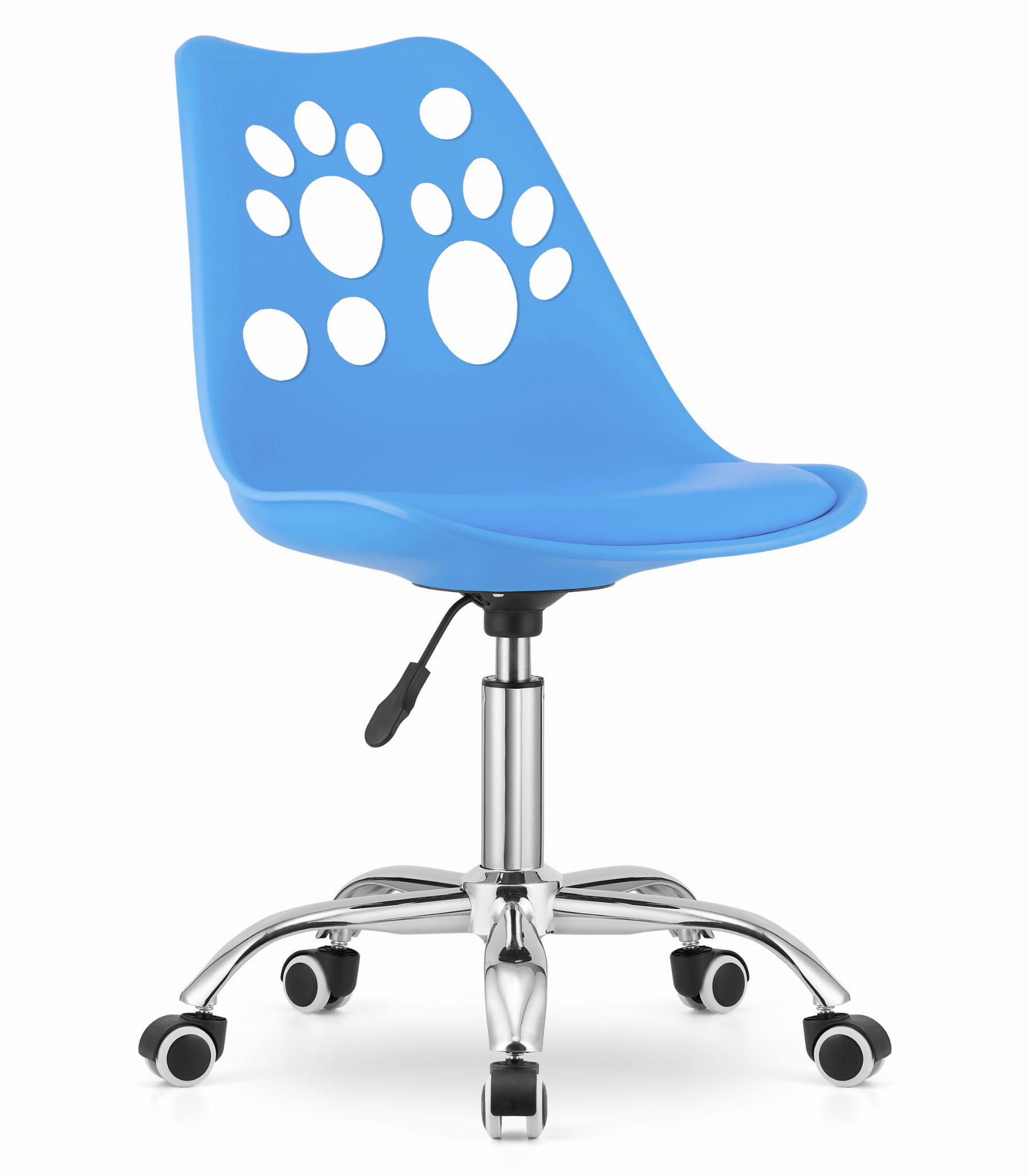 Silla giratoria ergonómica valora print azul para oficina en casa