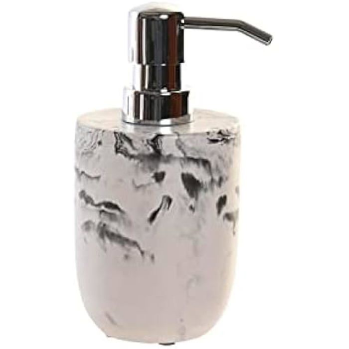 Dispenser de jabón - dkd home decor - estándar - blanco y negro - cemento -