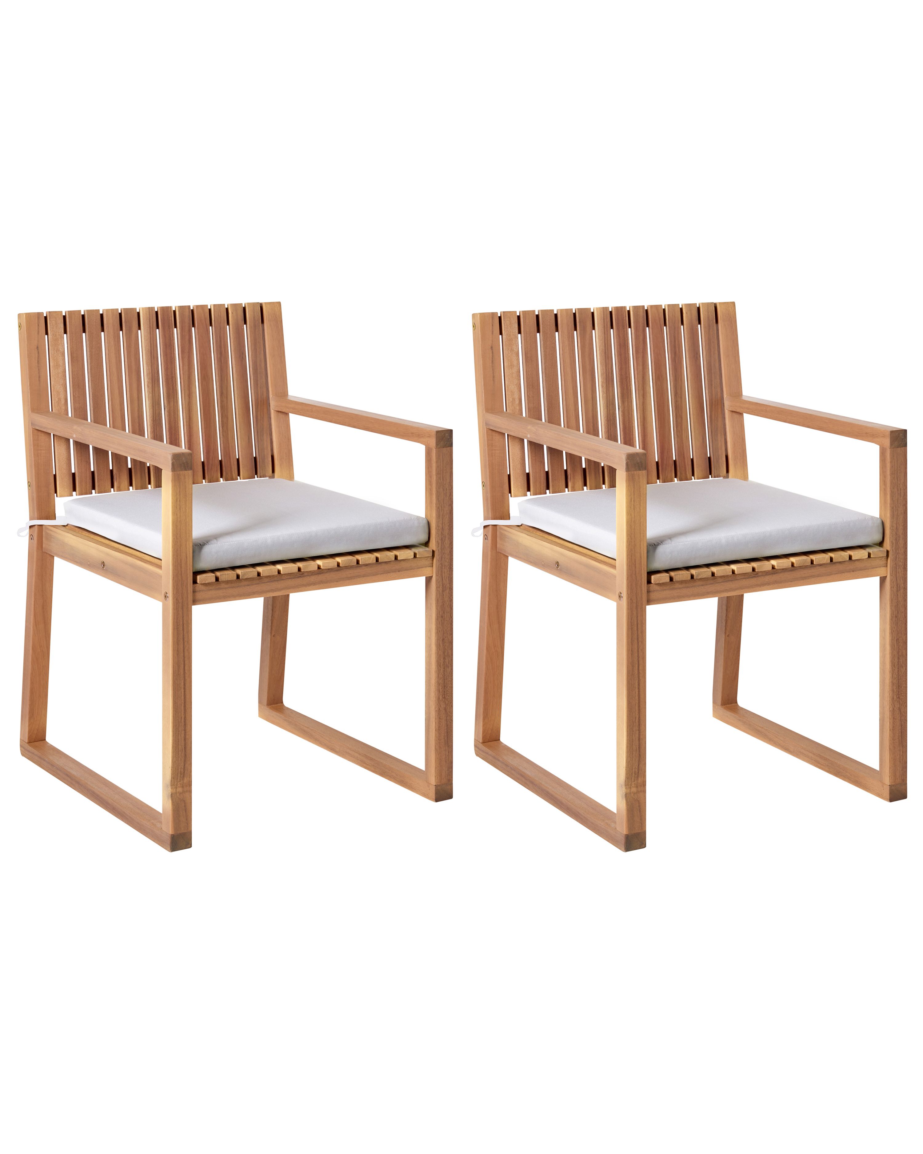 Silla de jardín marrón claro sassari premium