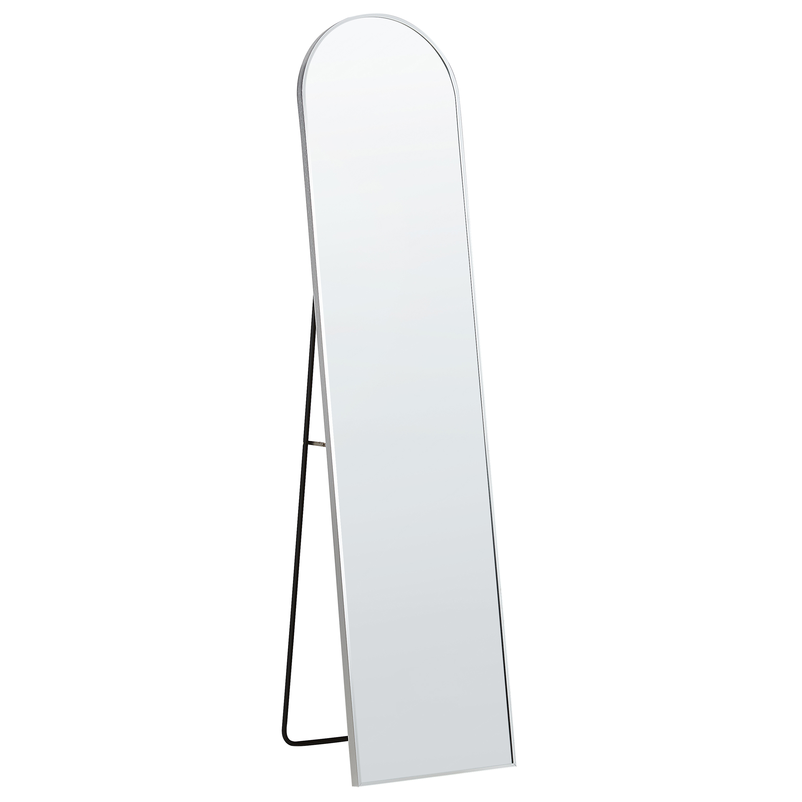 Espejo de pie bagnolet 150 cm metal plateado