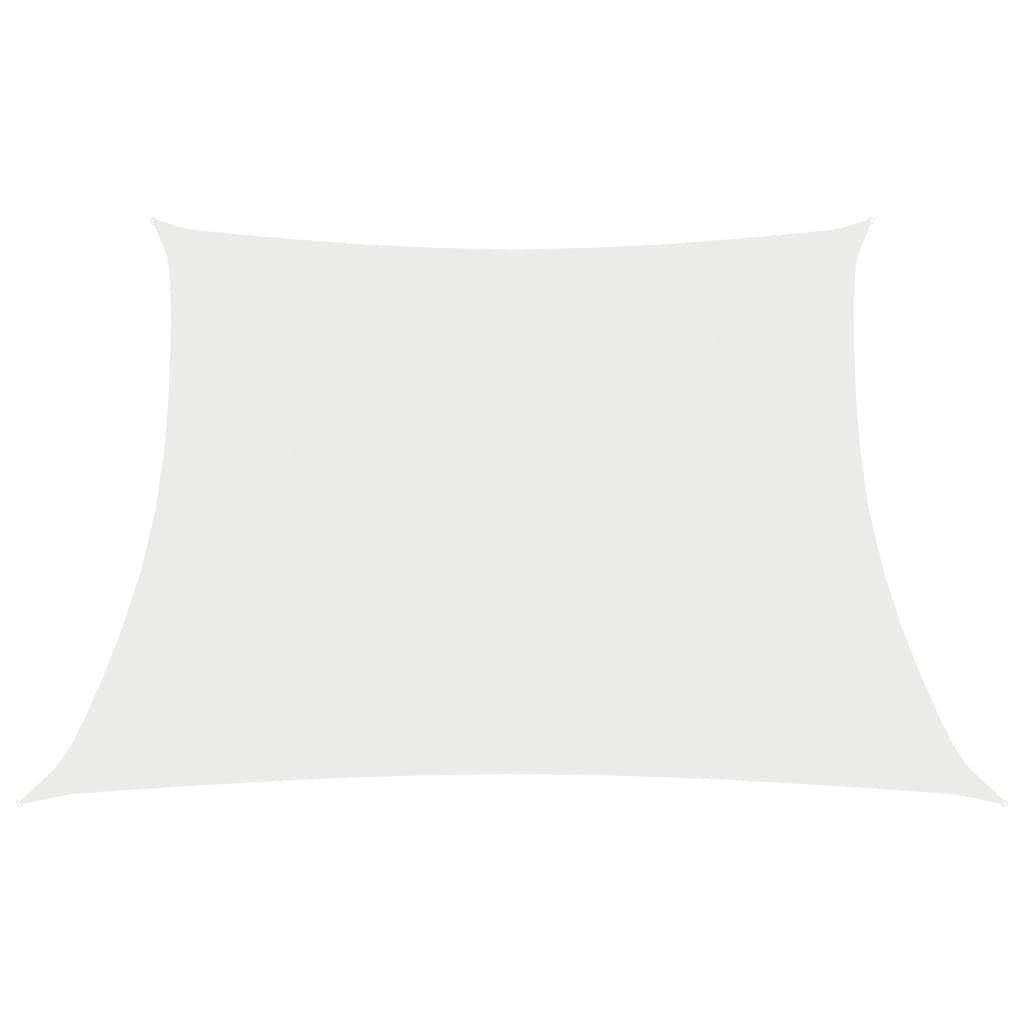 Vela de sombra/parasol 160 g/m² blanco 3/4 x 3