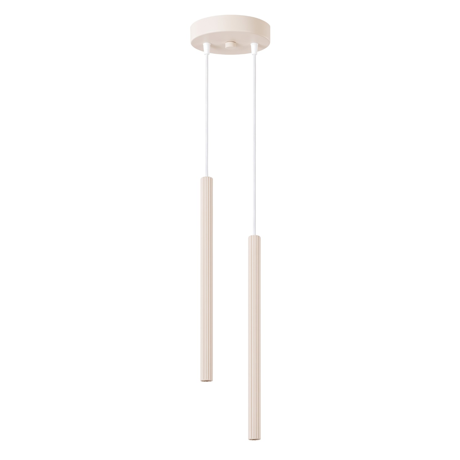 Lámparas colgantes arche 2 beige acero 15x118x15cm