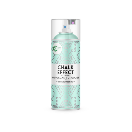 Spray pintura tiza chalk effect ultra mate 400 ml (moroccan turquoise 09)