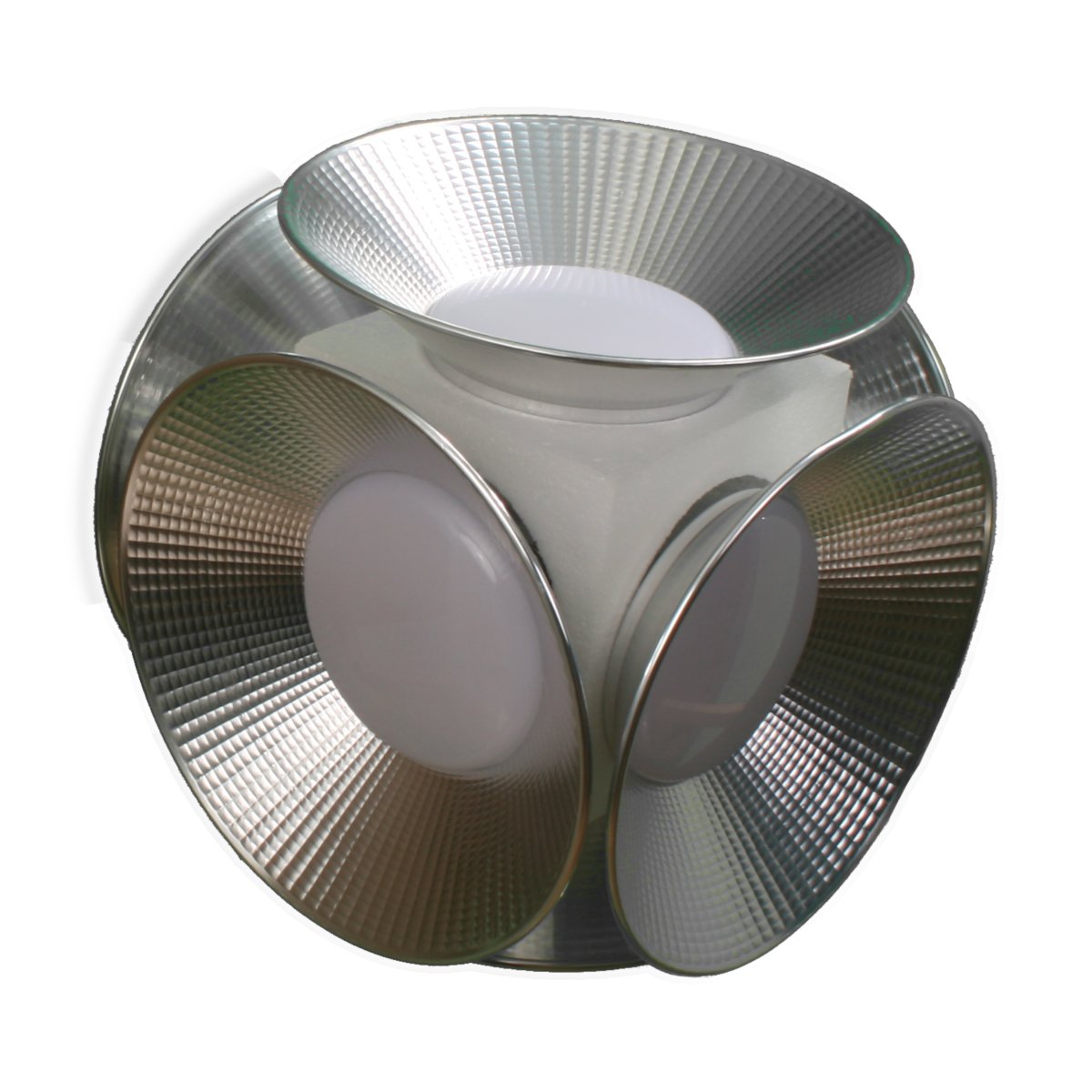 6x bombilla LED E27 40w luz fría 6000k, forma campana industrial