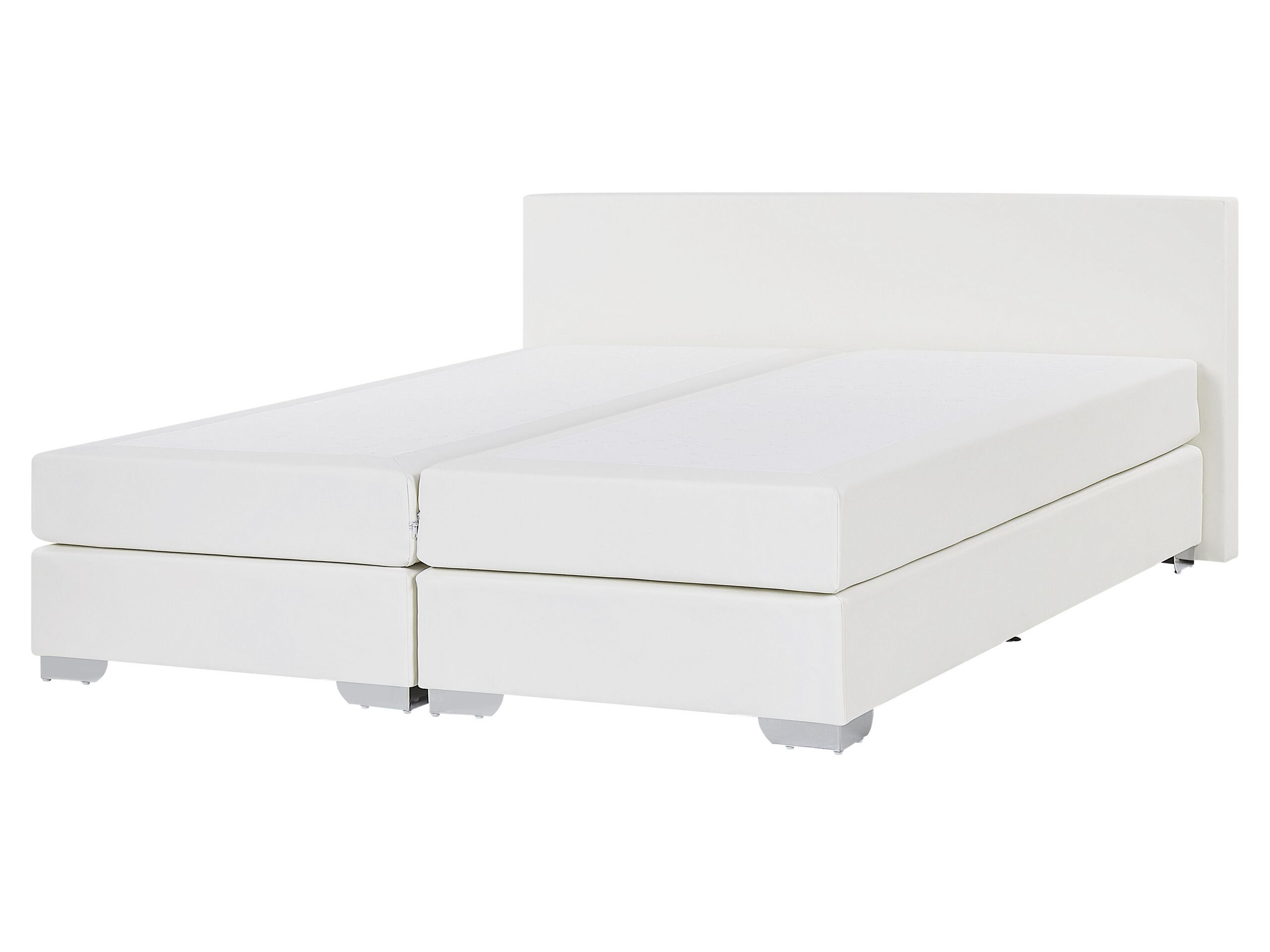 Cama continental piel sintética president 160 x 200 cm blanco