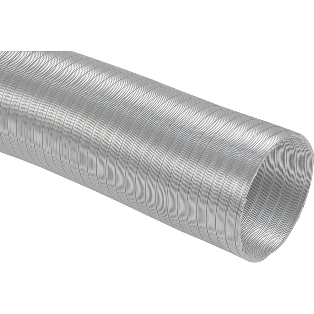 Tubo salida de humos de alumínio blanco extensible de 120 x 5 m