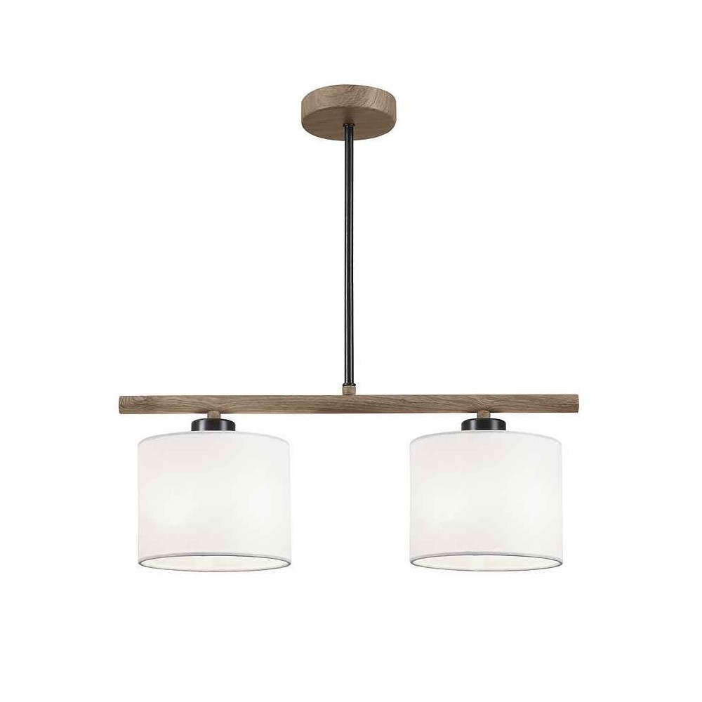 Lampara de techo berta marron 46cm