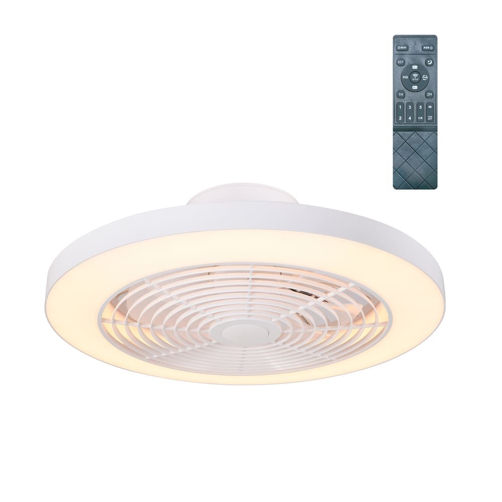 Ventilador de techo con luz LED 35w alvora luces rgb 3cct smart ø50cm