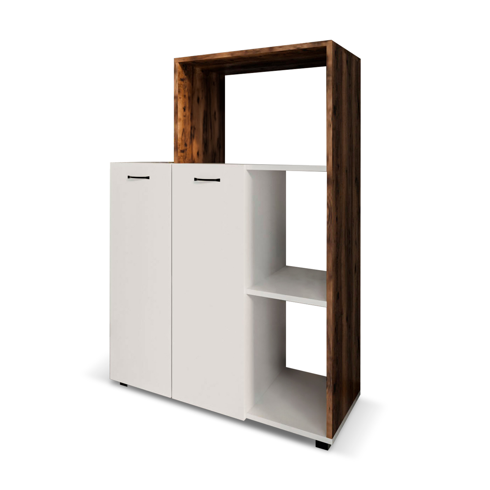 Armario multiusos catterhouse delfos 123 de 90x41x123cm con 3 compartimento