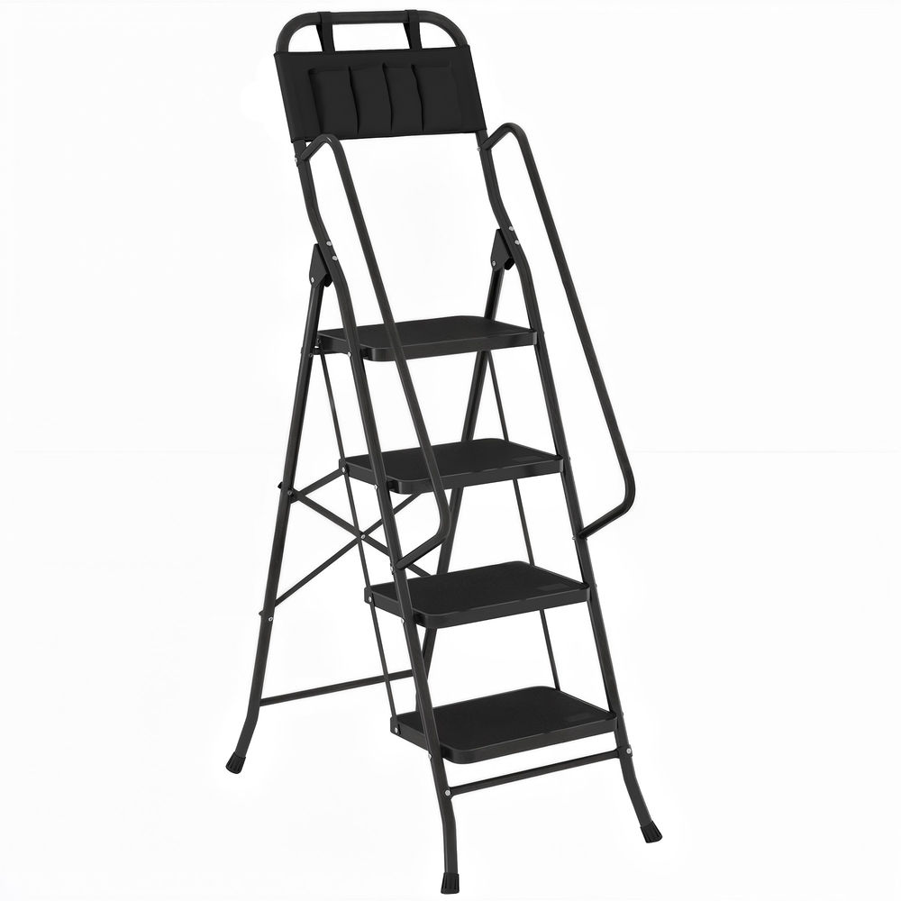Escalera plegable 50x83x157.5 cm acero Homcom