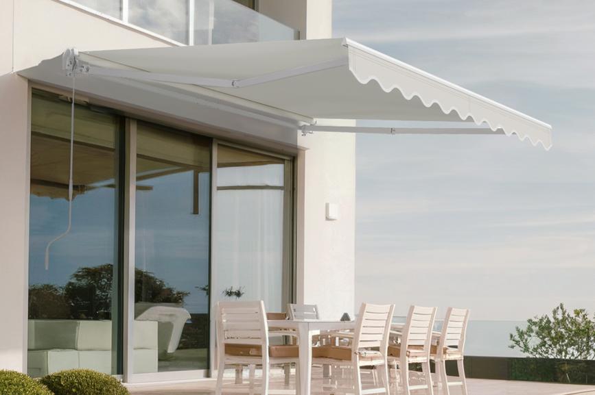 Toldo monobloque blanco vecchio 3m x 2,5m lona beige