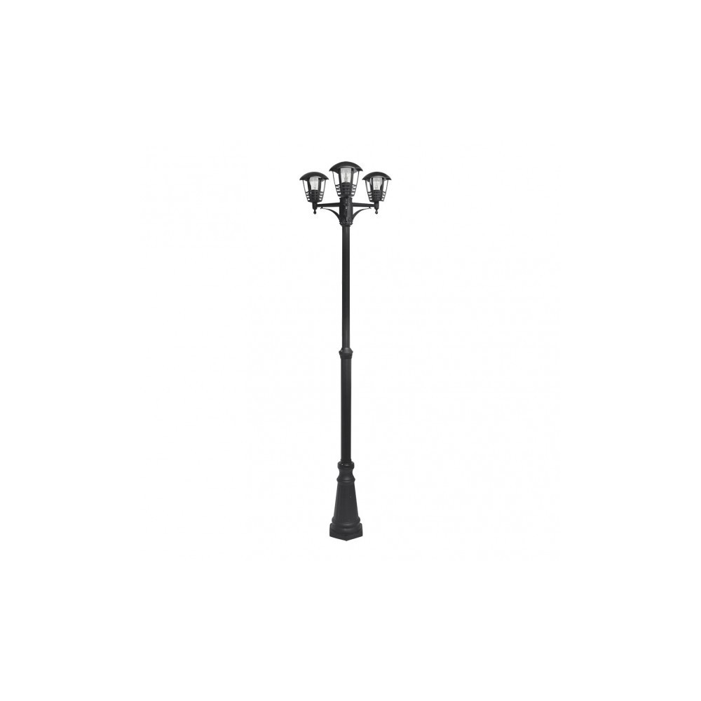 Alnilan street light 3xe27 aluminium / polycarbonate black