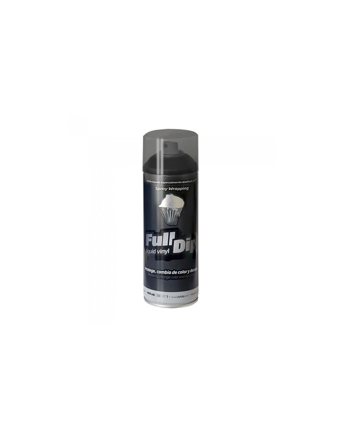 Spray vinilo liquido full dip ahumado negro 400 ml