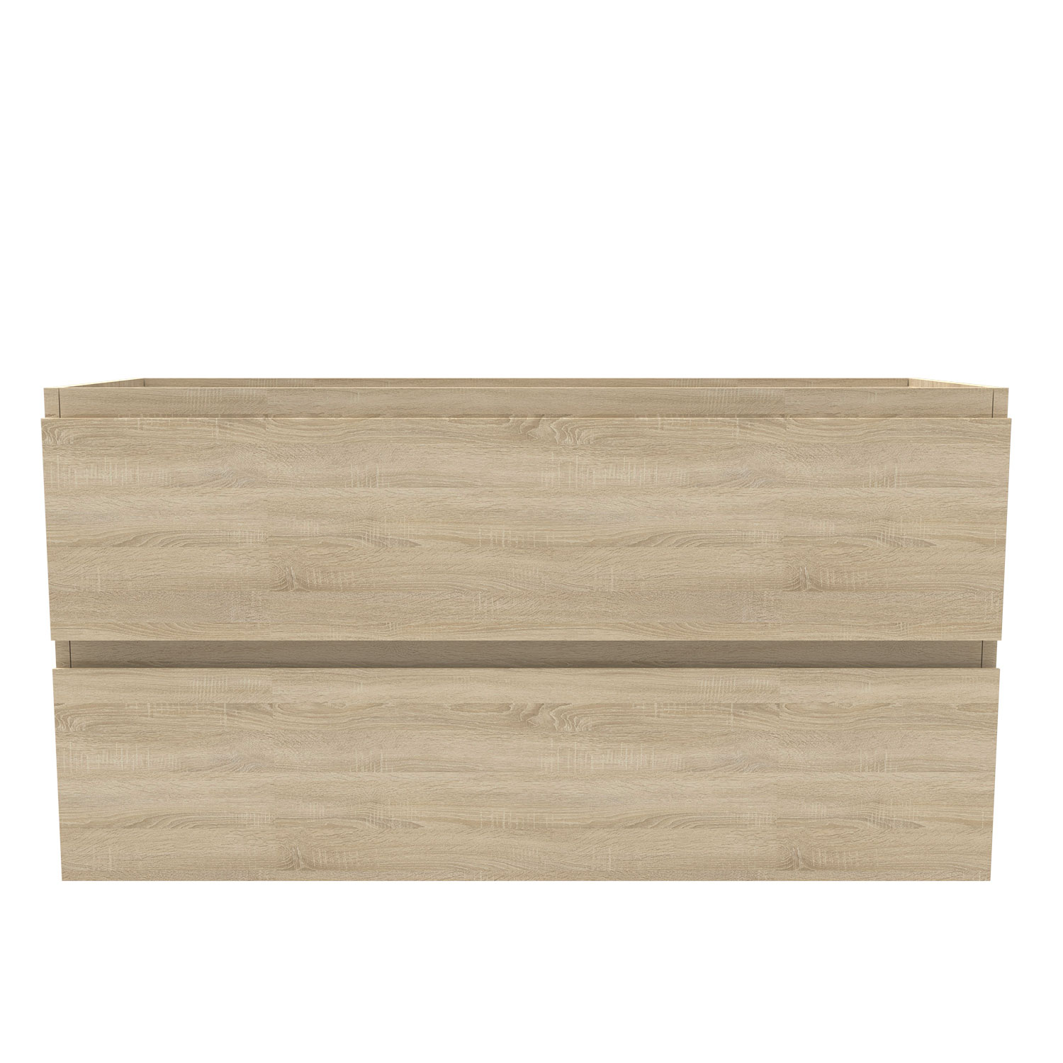Mueble de baño aica 99 x 44,5 x 52cm, roble, dos cajones