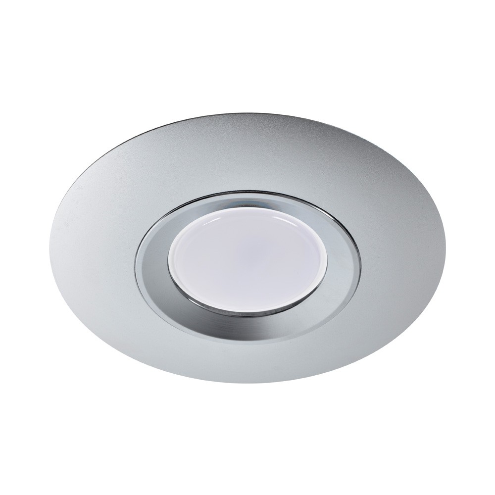 Foco empotrable fijo round redondo plateado wonderlamp 1xgu10