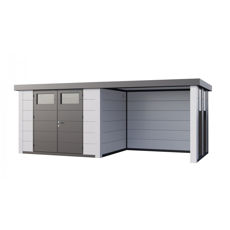 Caseta jardin nh7 c apoyo e ventanas a der | blanco / blanco | novo habitat