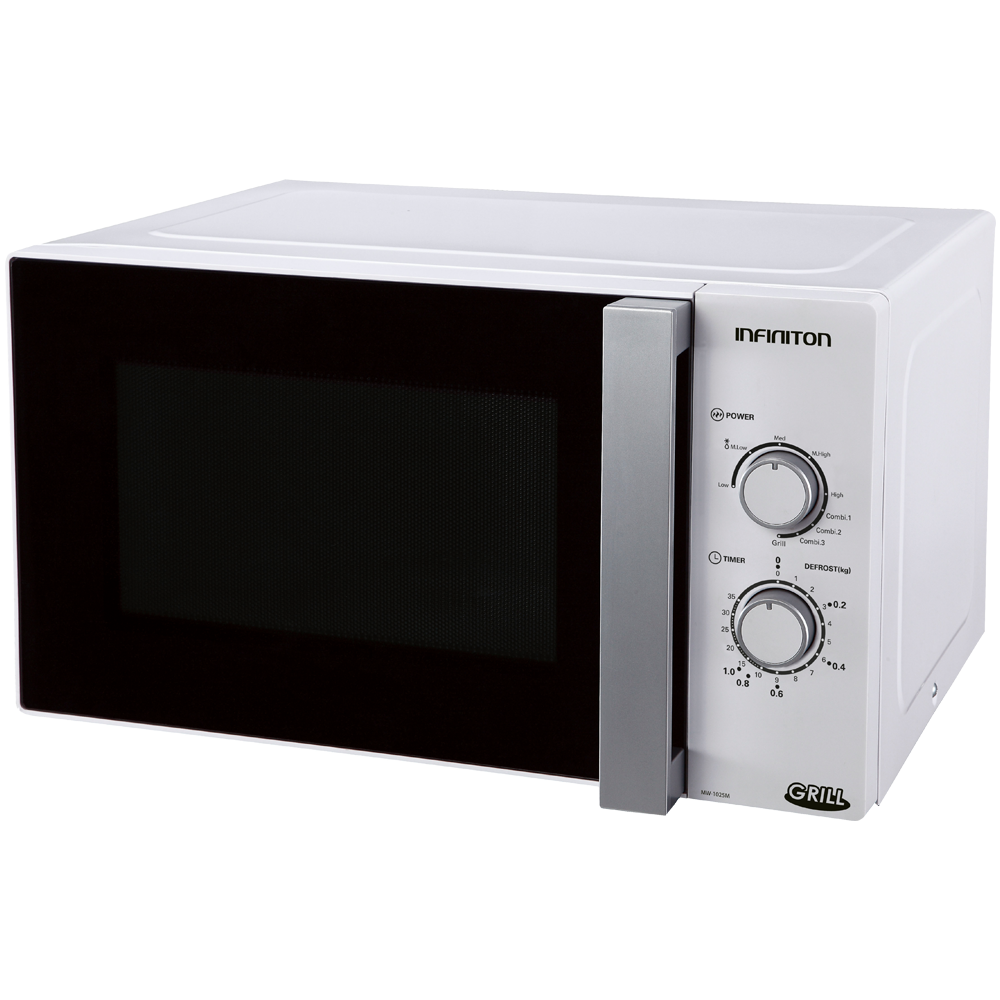 Microondas infiniton mw-1025m - blanco, 25l,grill, 900w/1000w