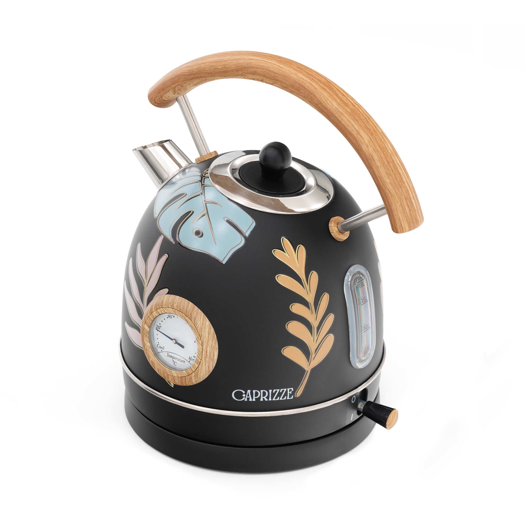 Hervidor de agua caprizze nara 2200 w de acero inoxidable termómetro integr