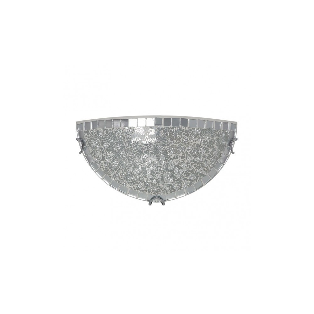 Aplique tenor 1xE27 cromo mosaico 16x30x8,5 cm