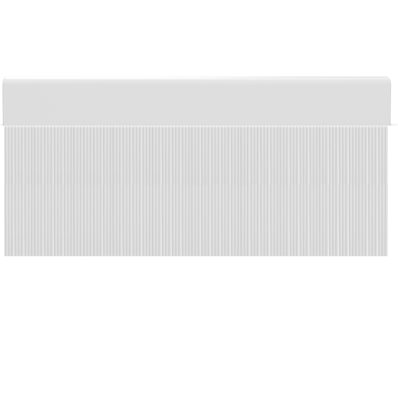 Cortina para puertas de PVC wave blanco opaco / 90 x 210