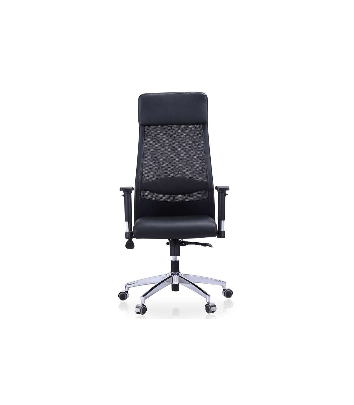 Sillón de despacho regulable con respaldo transpirable y ruedas