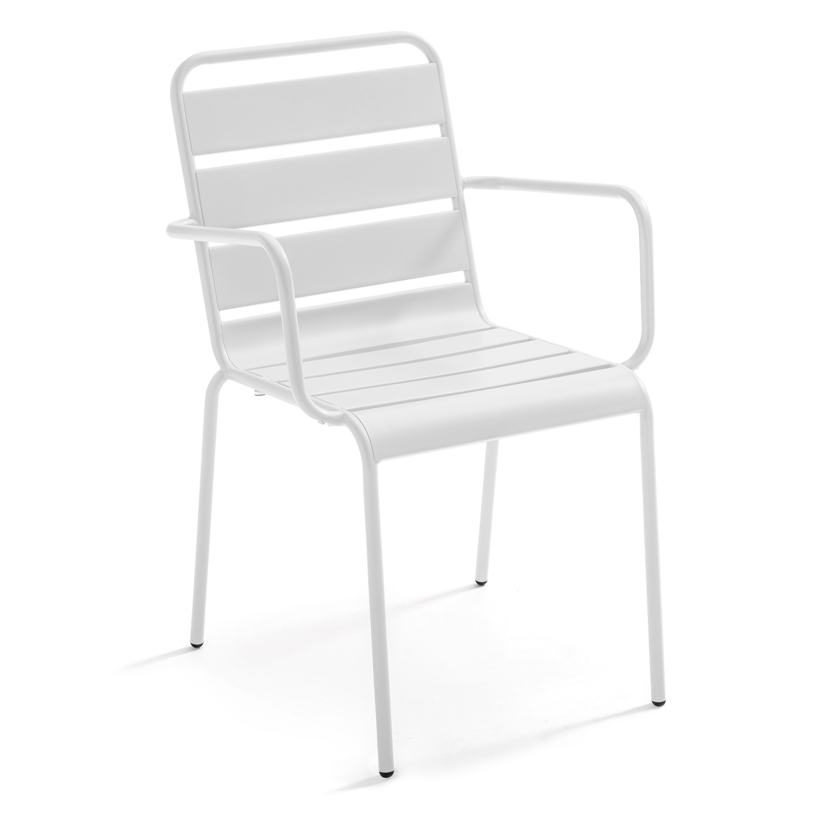 Oviala - sillón de jardín de metal blanco