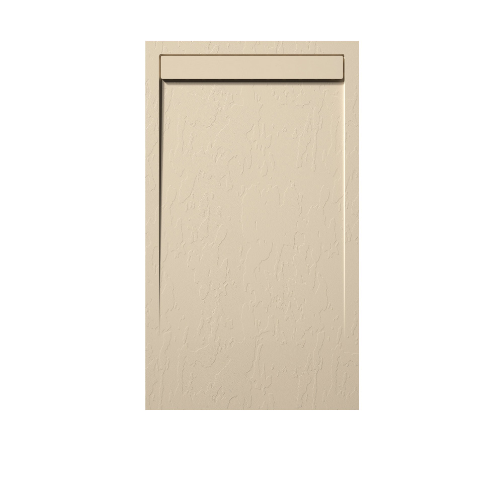 Plato ducha | válvula + rej. Color | piedra | beige | 160x70cm