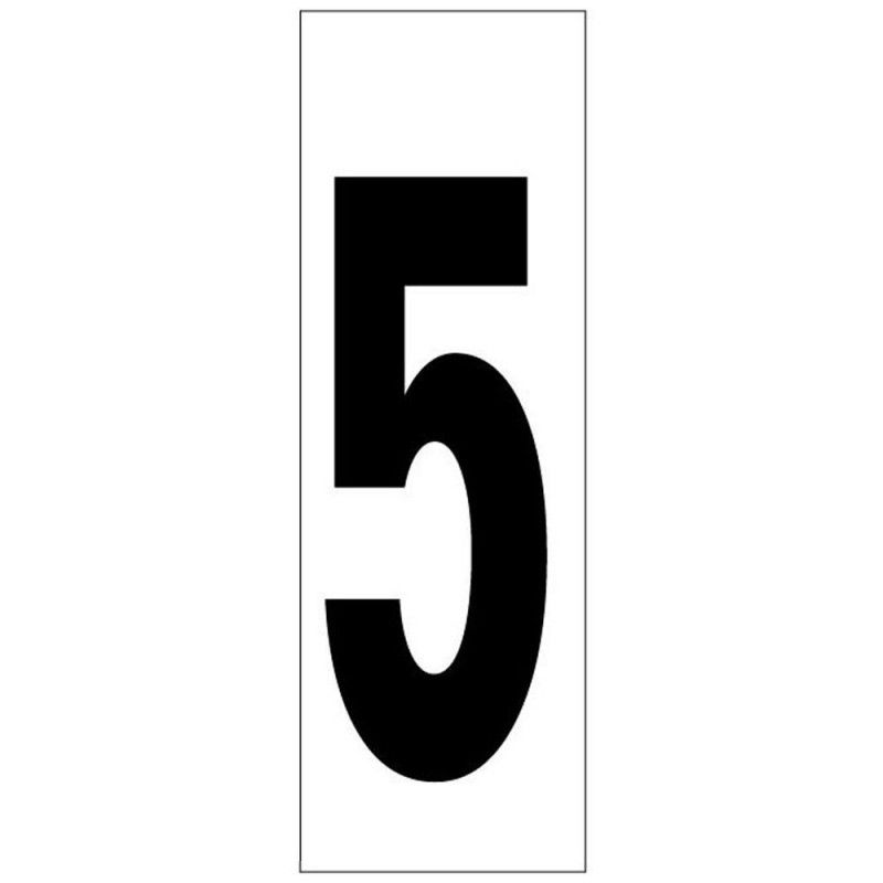 Numero adhesivo 46x140 mm. nº 5