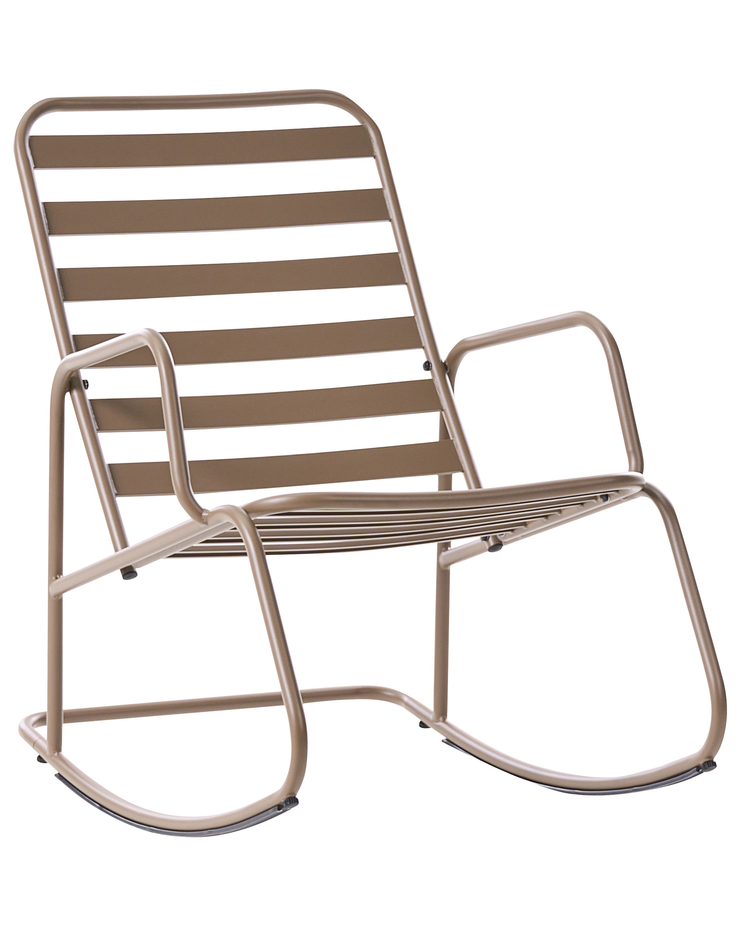 Mecedora de jardín turi metal gris pardo