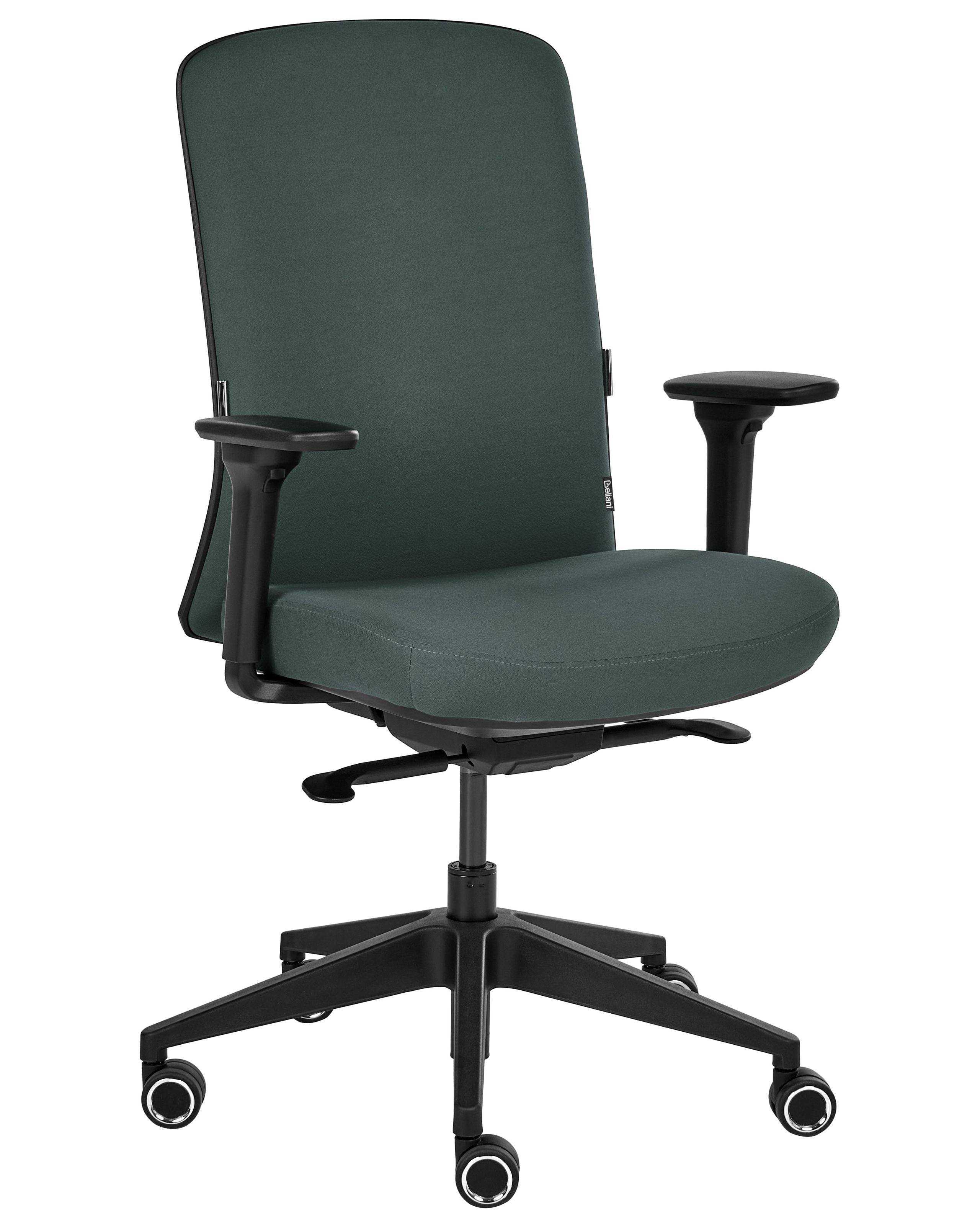 Silla de oficina kamilon tela verde oscuro