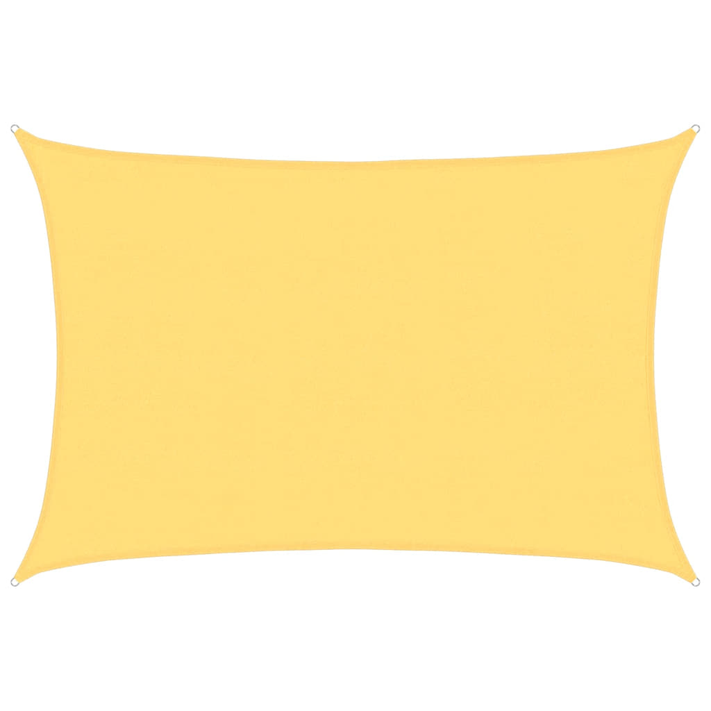 vidaXL toldo de vela beige hdpe 160 g/m² 5x6 m