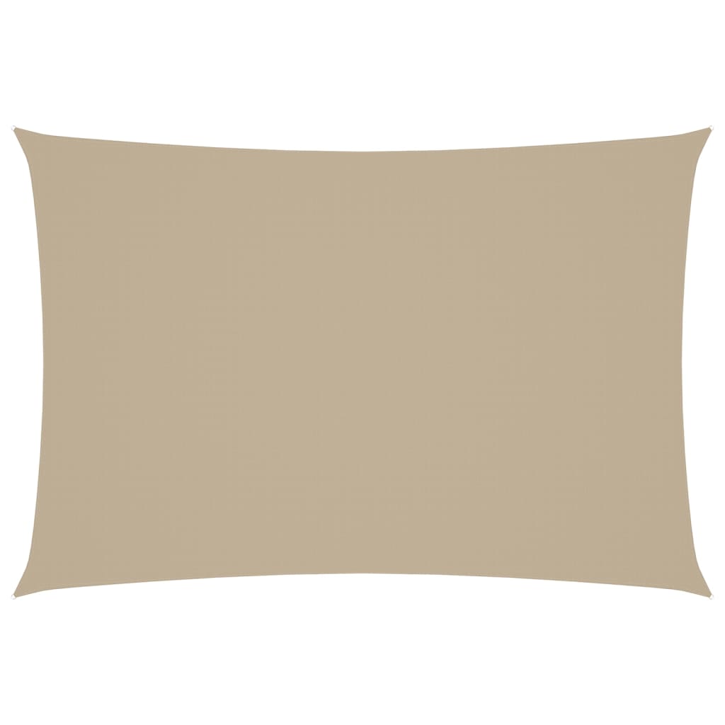 Toldo de vela rectangular tela oxford beige 2,5x4,5 m