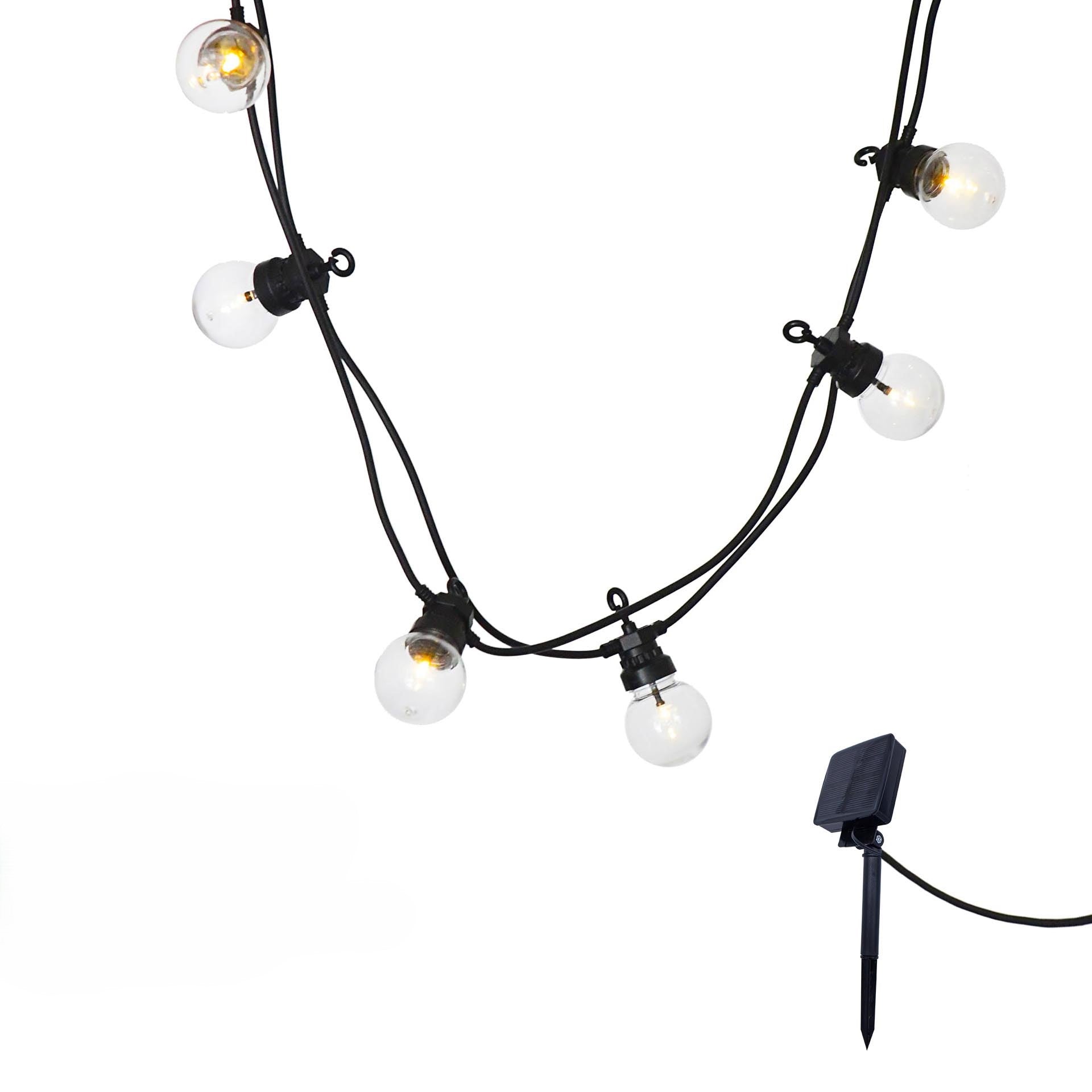 Juego de 2 luces solares de cadena 11.4m party
