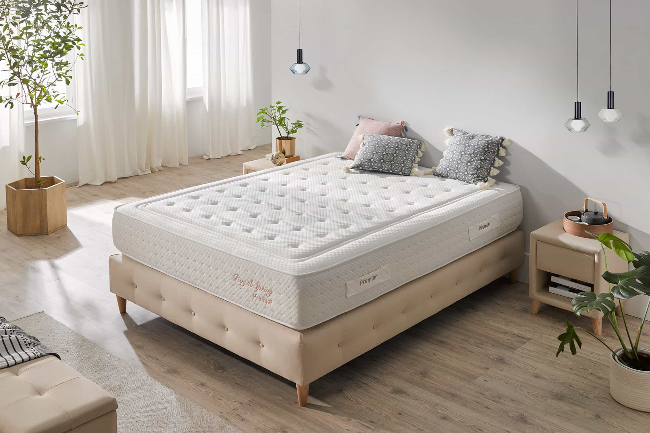 Colchón royal spring premier latex hr 30, 90x200cm - moonia