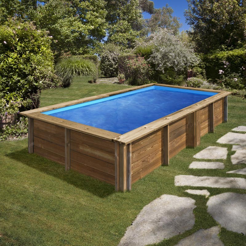 piscina gre de madera sumbay pools lemon 3.75 mts X 2 mts X 68 cmts de alto