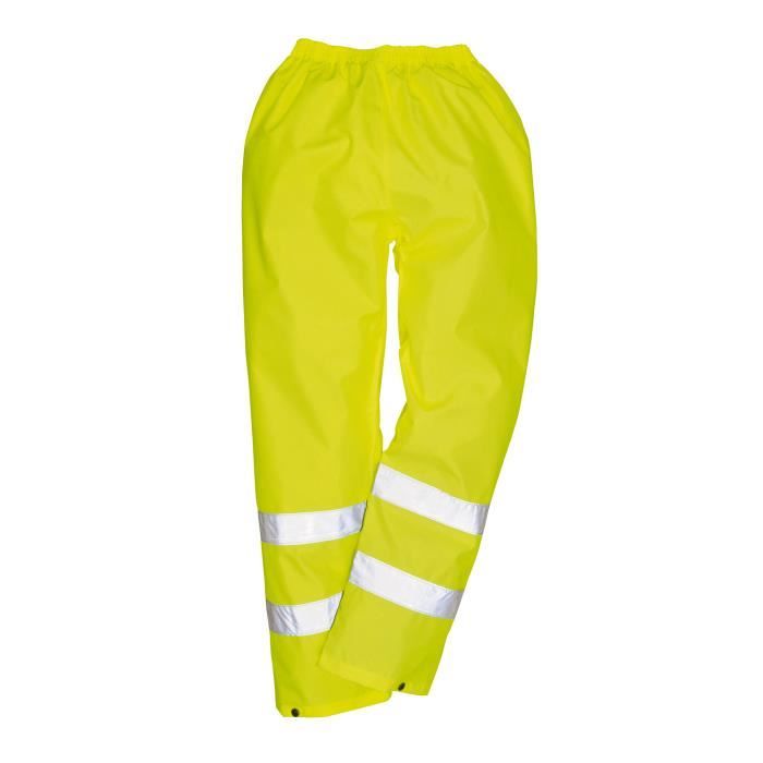 Pantalón de lluvia - portwest - naranja - alta visibilidad - 100% poliéster