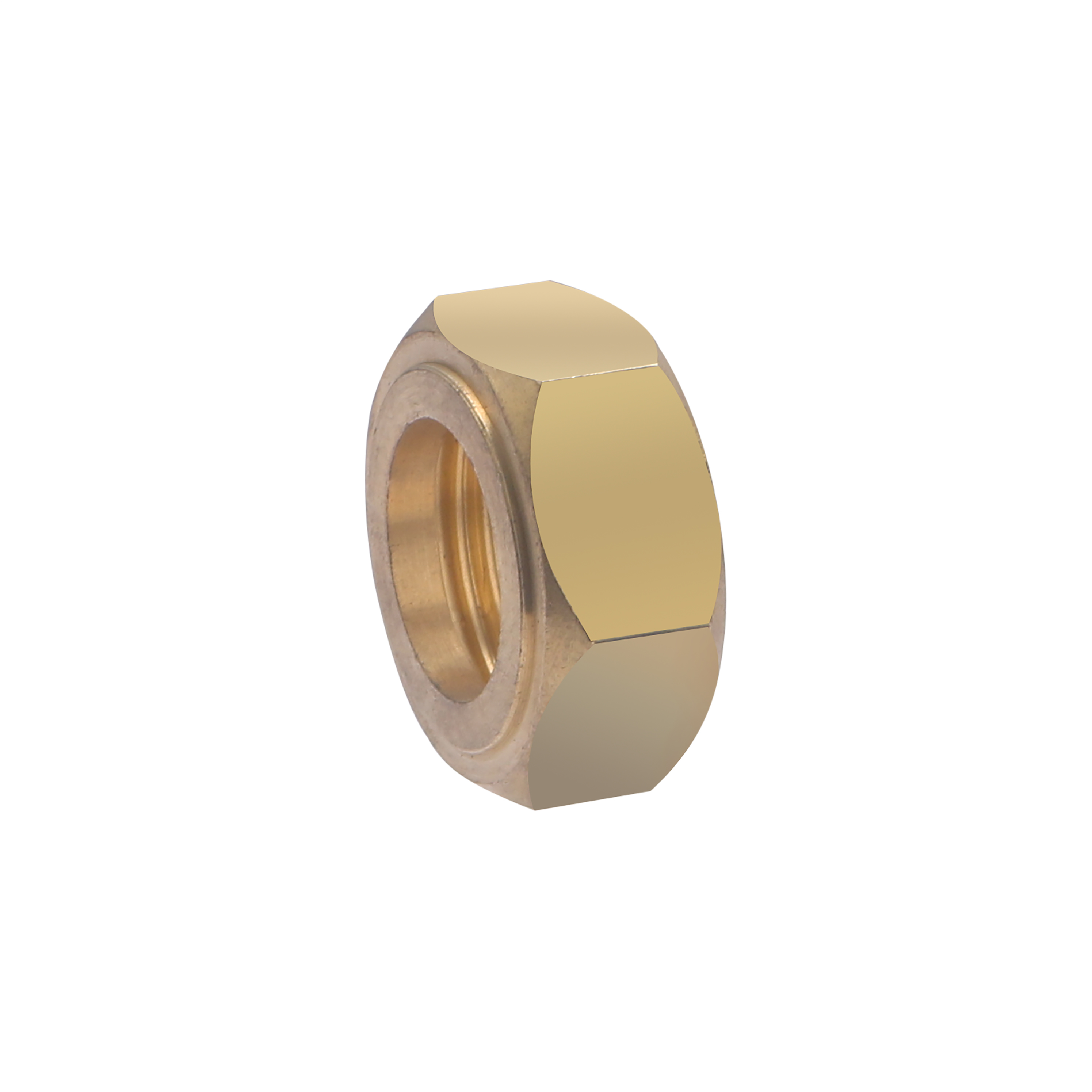 Tuerca hexagonal roscada para collarín abocardado ø22 - hembra (1')