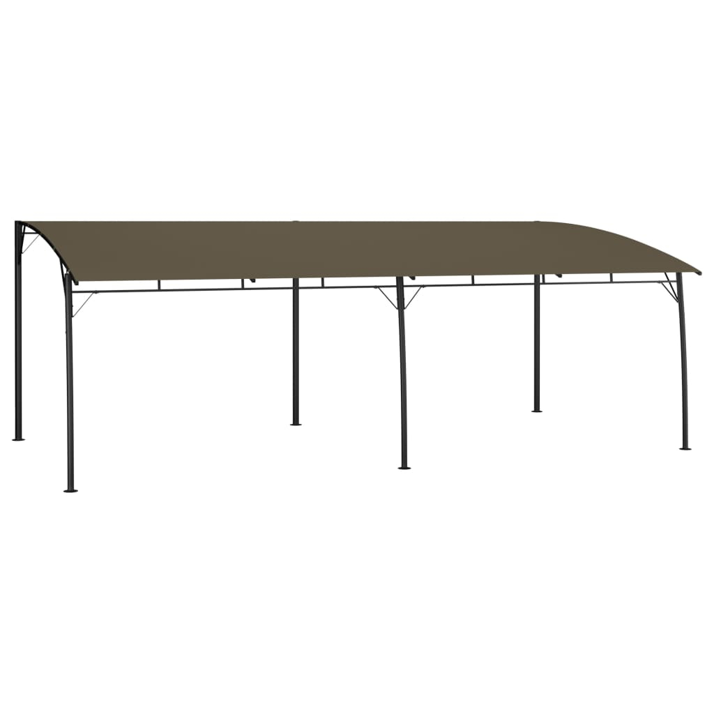 vidaXL toldo parasol de jardín gris taupe 6x3x2,55 m