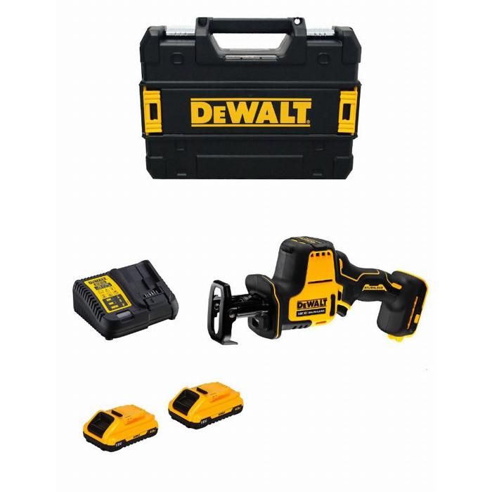 Sierra sable compacta xr 18v sin escobillas - Dewalt - con 2 baterías de 5.