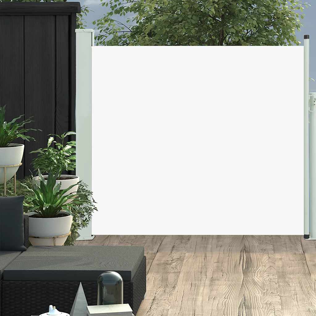 Toldo lateral retráctil de jardín color crema 100x300 cm ety5616096