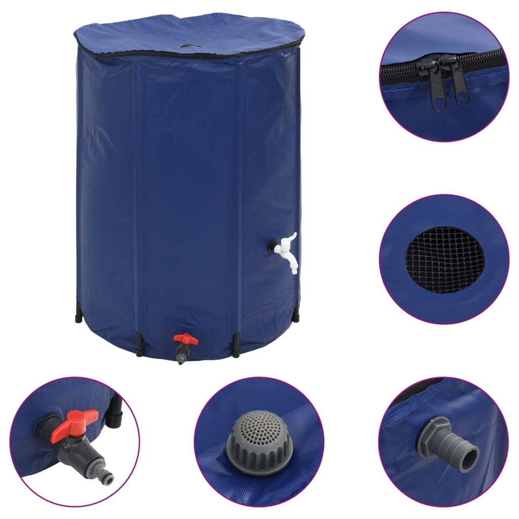vidaXL depósito de agua plegable con grifo PVC 750 l