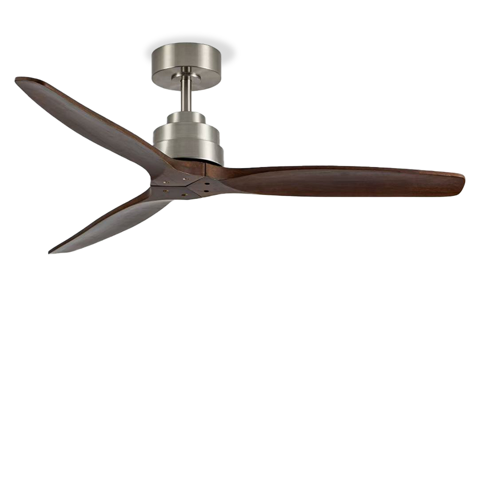 Helix nogal, ventilador techo sin luz yoevu, compatible con alexa, 132cm