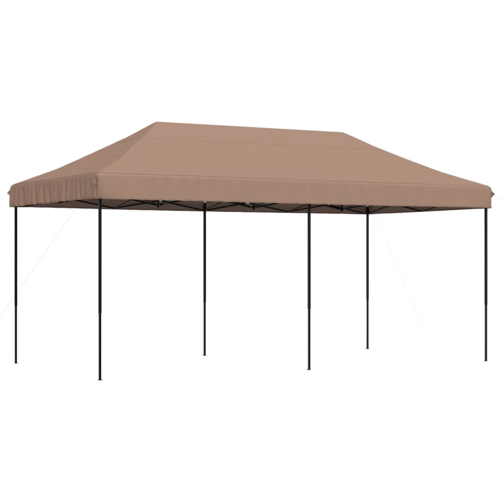 vidaXL tienda de fiesta plegable pop-up marrón 580x292x315 cm