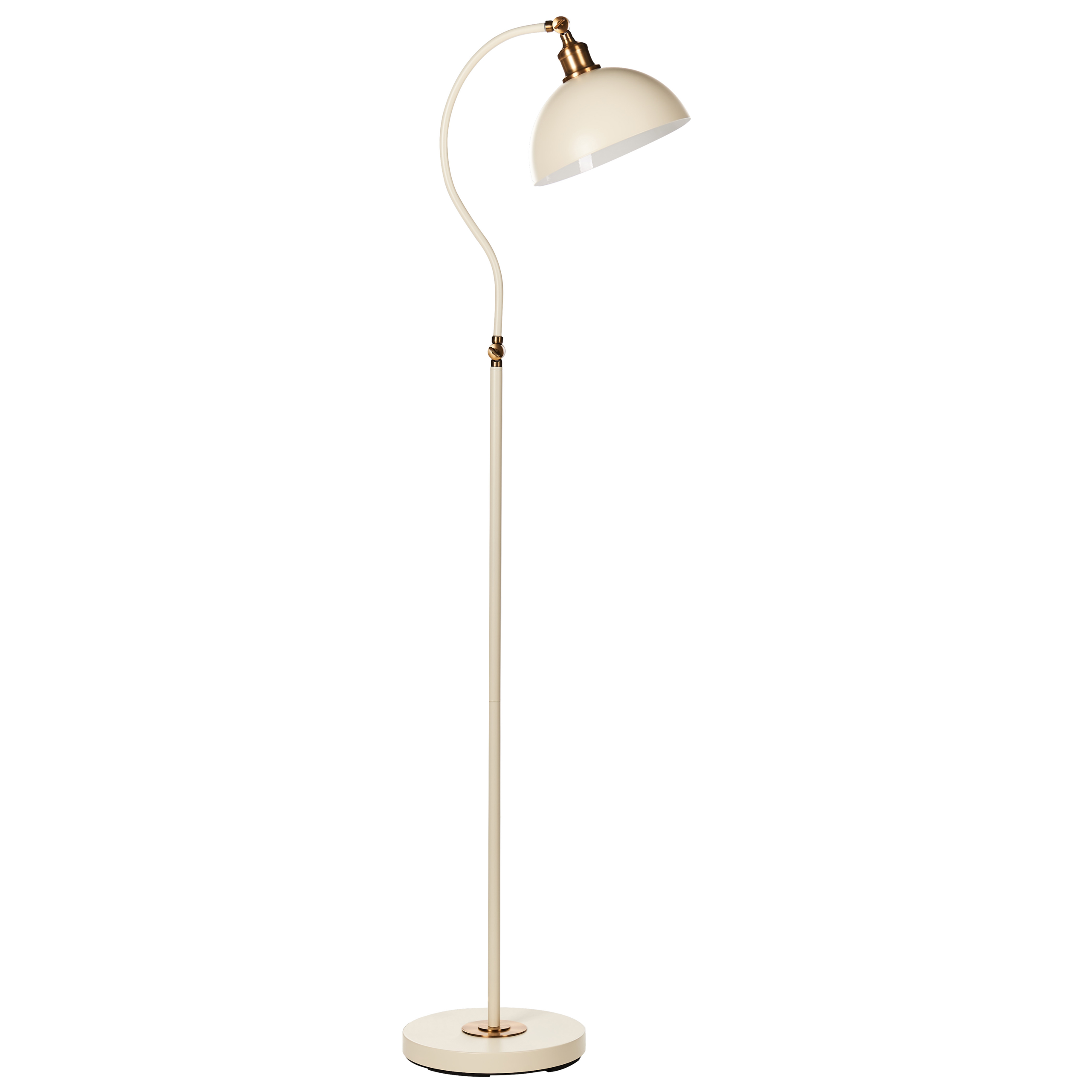 Lámpara de pie lennon ajustable metal beige claro
