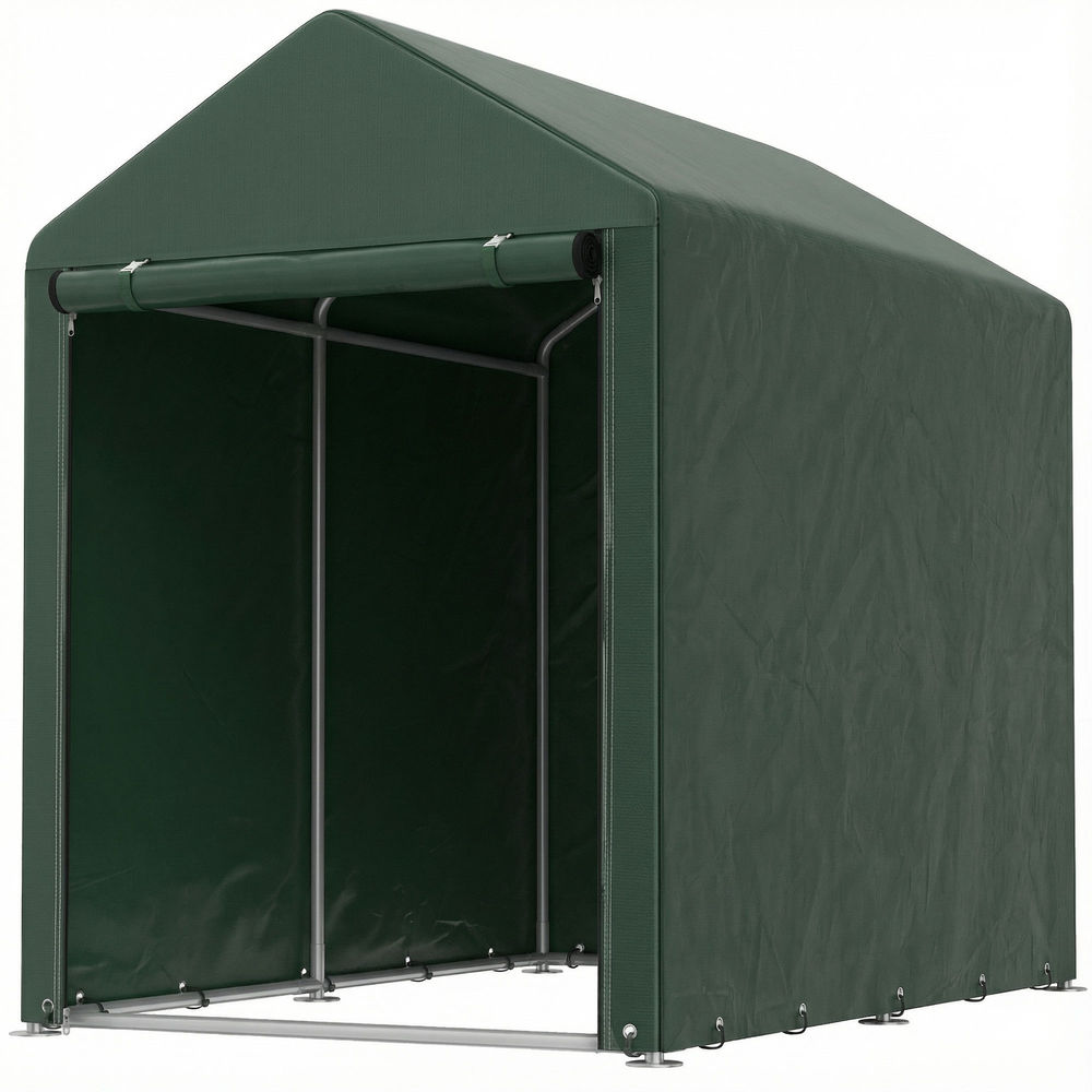 Carpa para herramienta 120x179x165 cm metal galvanizado, pe color verde