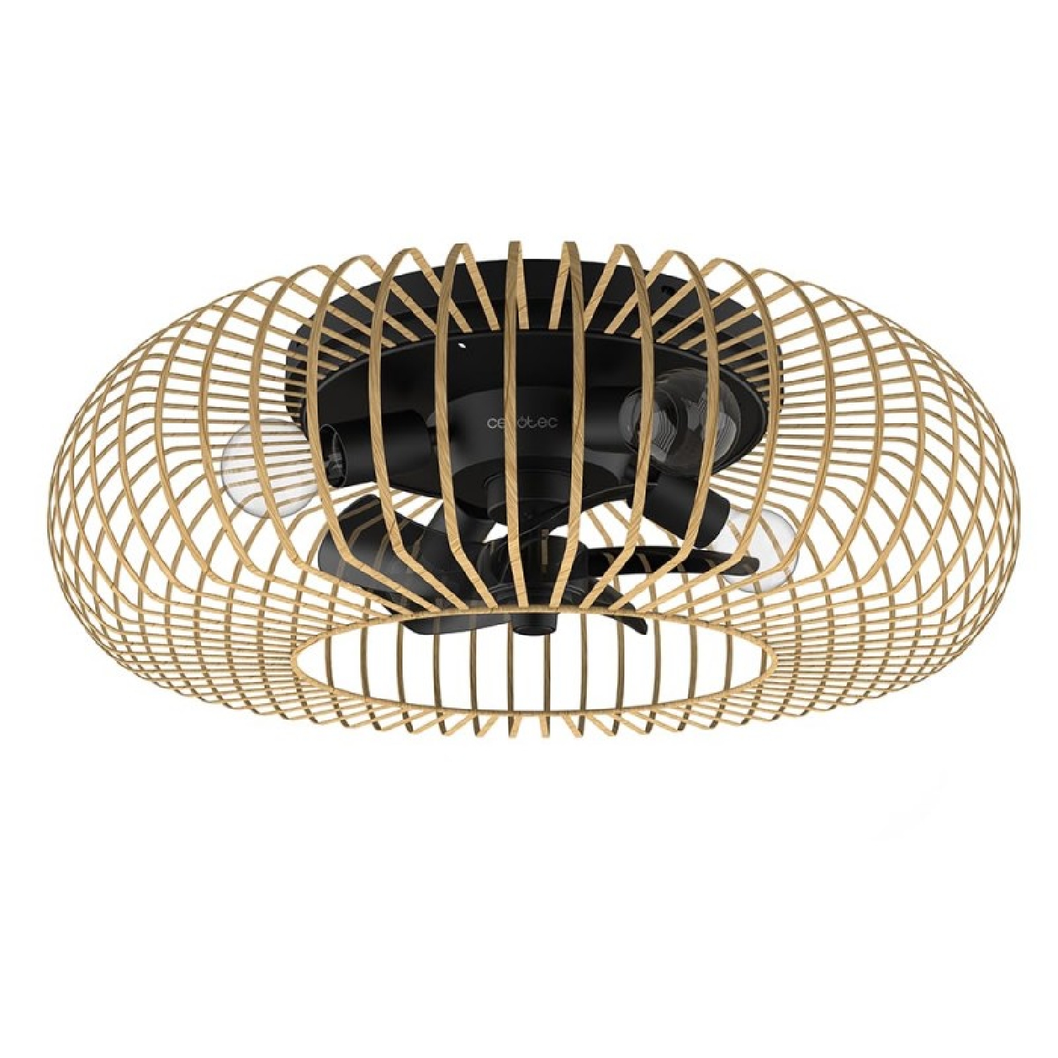 Cecotec ventilador de techo con luz energysilence lampaero 600 natural