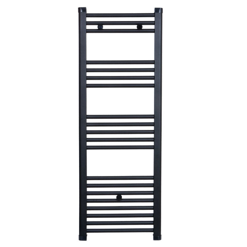 Radiador toallero de agua caliente coda 120 x 50 cm negro mate